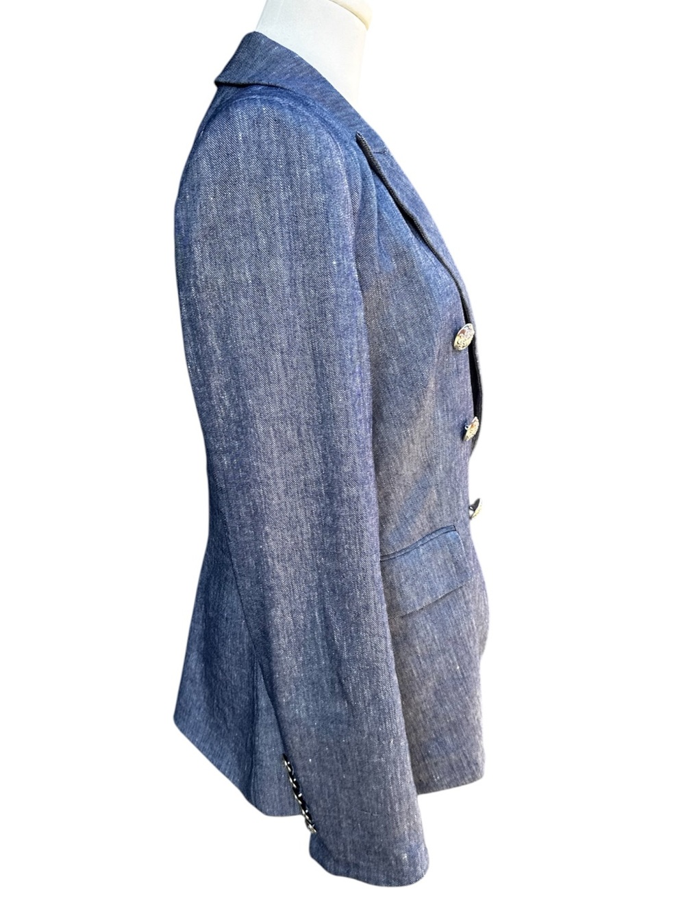 Veronica Beard Miller Dickey Jacket in Blue Melange Size:6 - Picture 8 of 16